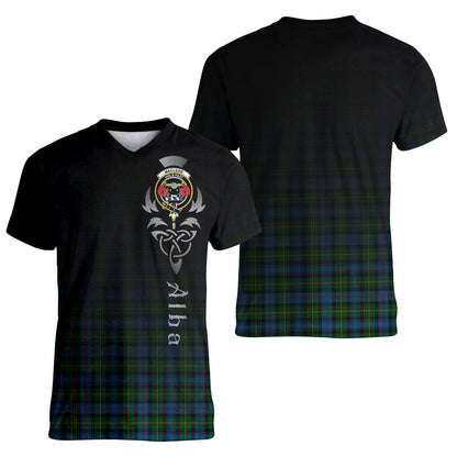 Printivon MacLeod of Skye Tartan Crest Alba Celtic T Shirt