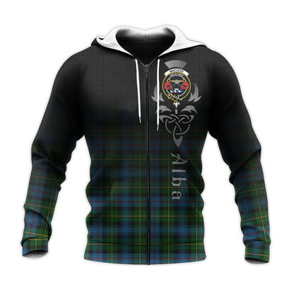 Printivon Macleod Of Skye Tartan Crest Alba Celtic Hoodie