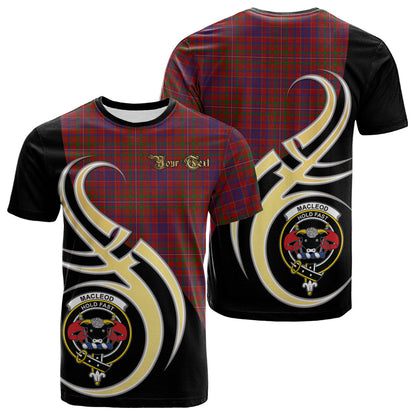 Printivon MacLeod Red Tartan Crest Believe In Me T Shirt