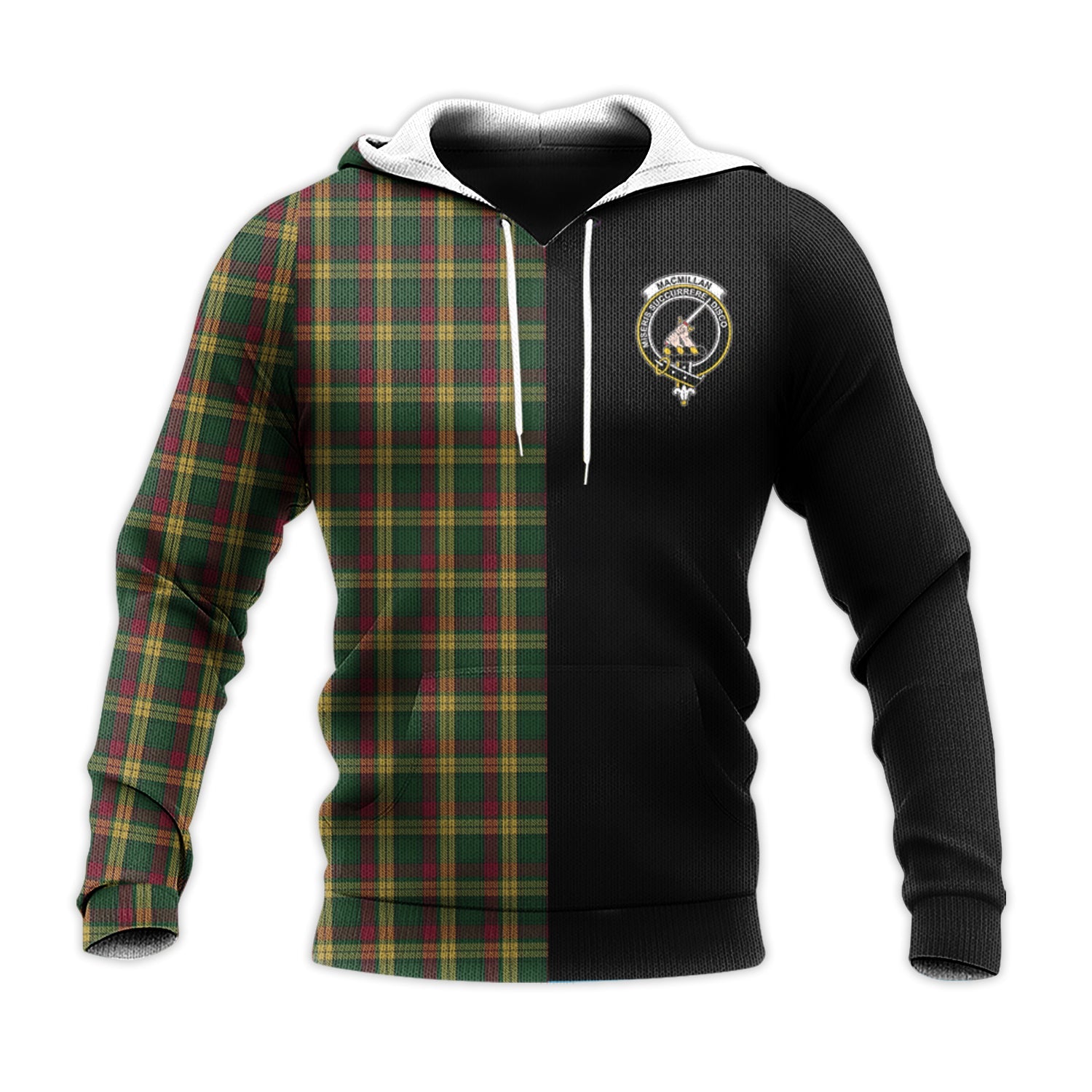 Printivon Macmillan Ancient Tartan Personalize Half Hoodie