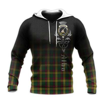 Printivon Macmillan Ancient Tartan Crest Alba Celtic Hoodie