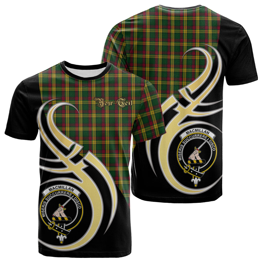 Printivon MacMillan Ancient Tartan Crest Believe In Me T Shirt