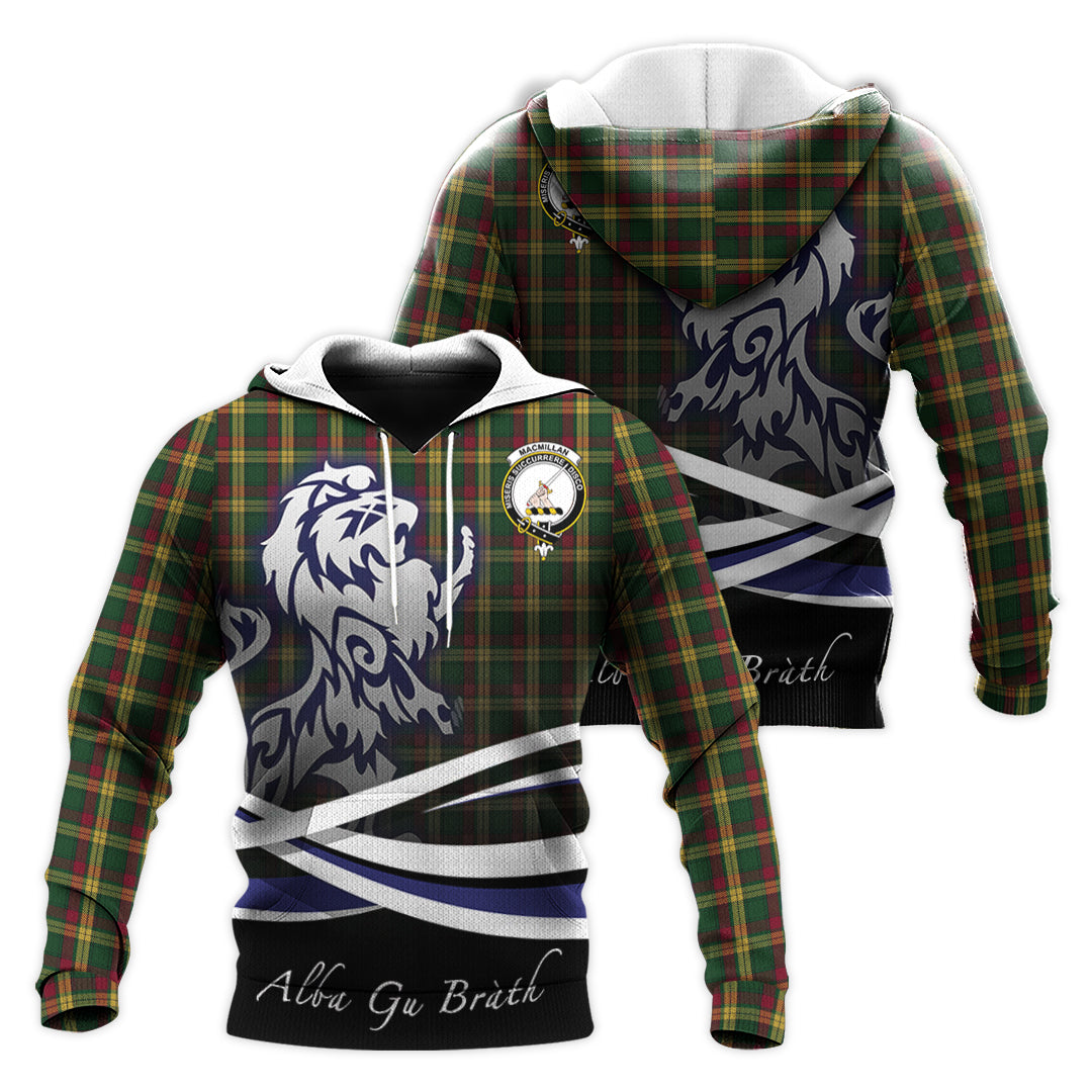 Printivon Macmillan Ancient Tartan Scottish Lion Hoodie