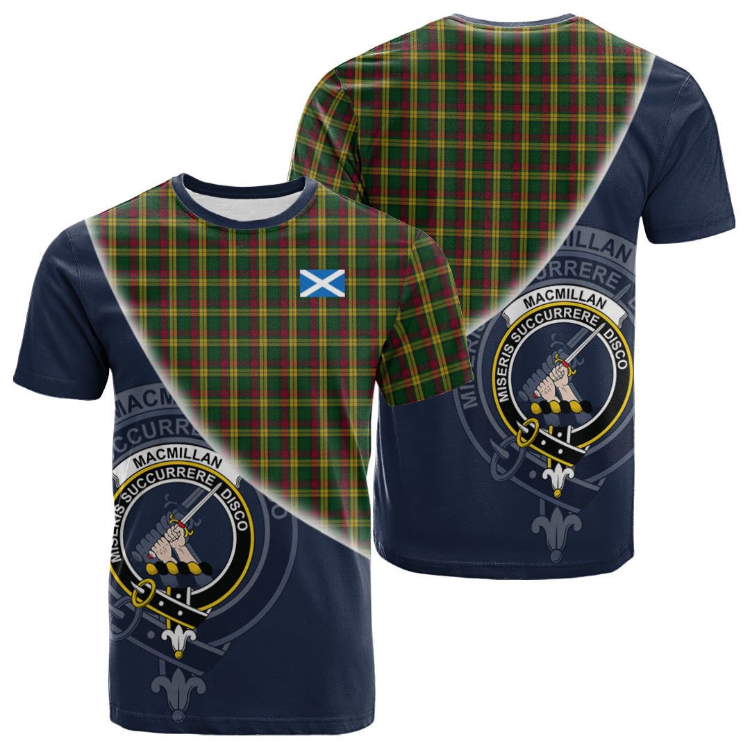 Printivon MacMillan Ancient Tartan Scottish Crest T Shirt