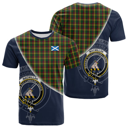 Printivon MacMillan Ancient Tartan Scottish Crest T Shirt