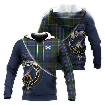 Printivon Macmillan Hunting Tartan Scottish Crest Hoodie