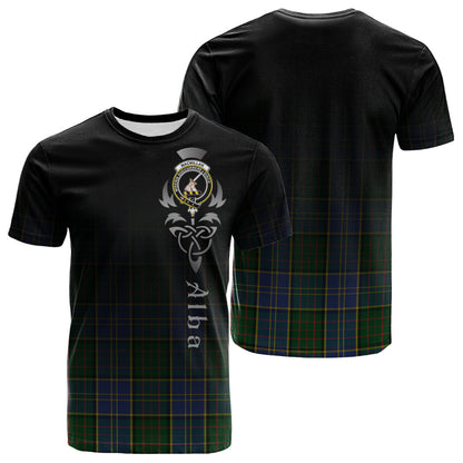Printivon MacMillan Hunting Tartan Crest Alba Celtic T Shirt