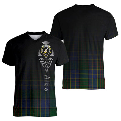 Printivon MacMillan Hunting Tartan Crest Alba Celtic T Shirt