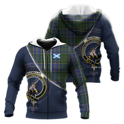 Printivon Macmillan Hunting Tartan Scottish Crest Hoodie