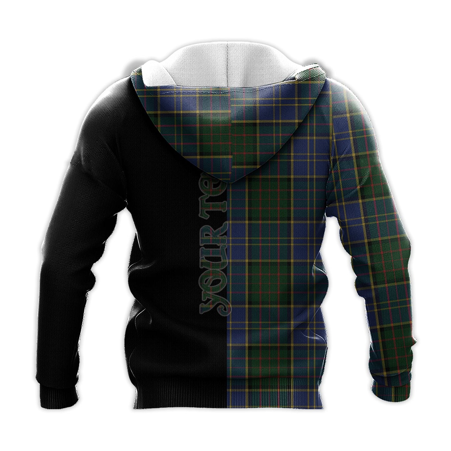 Printivon Macmillan Hunting Tartan Personalize Half Hoodie