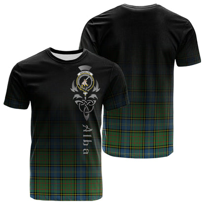 Printivon MacMillan Hunting Ancient Tartan Crest Alba Celtic T Shirt