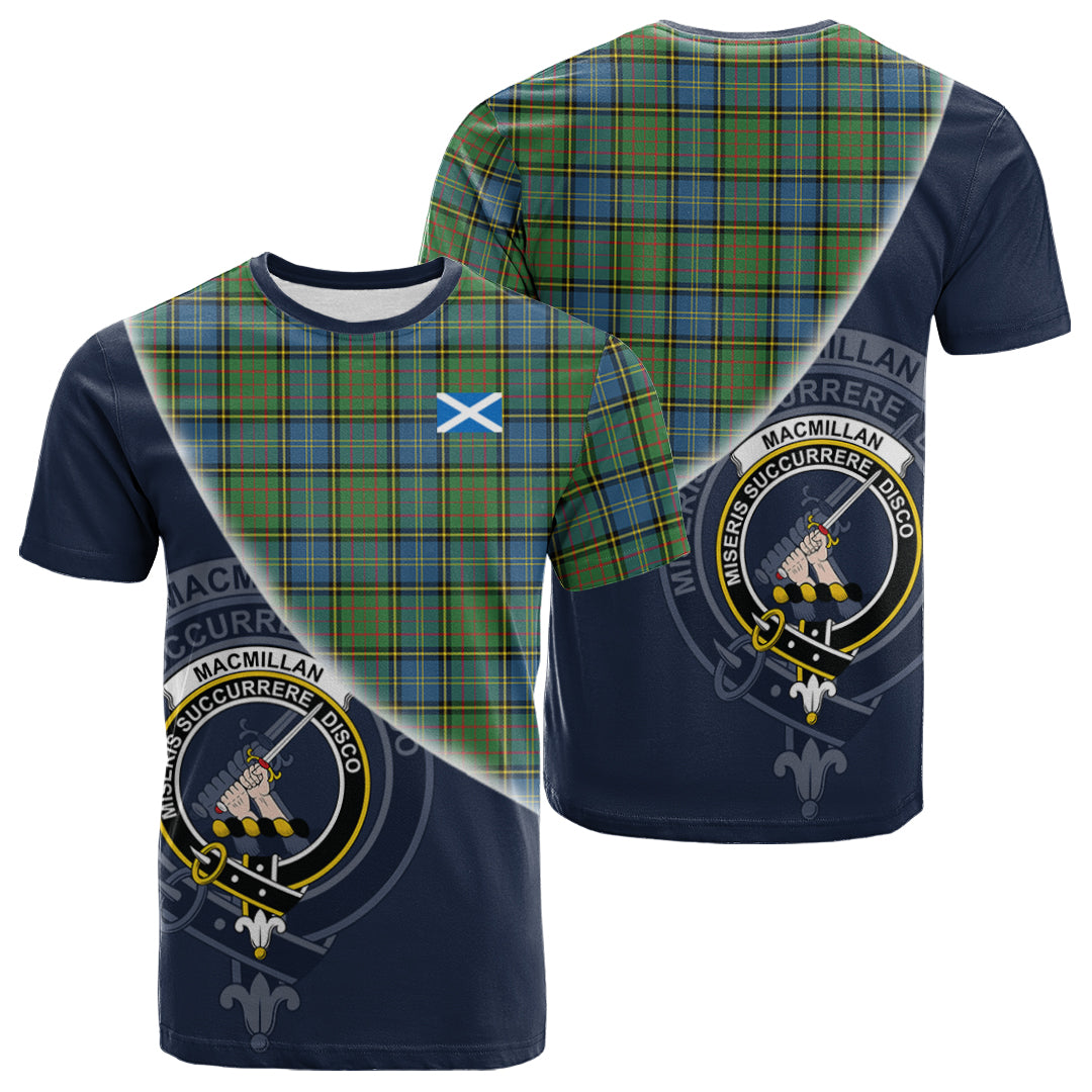 Printivon MacMillan Hunting Ancient Tartan Scottish Crest T Shirt