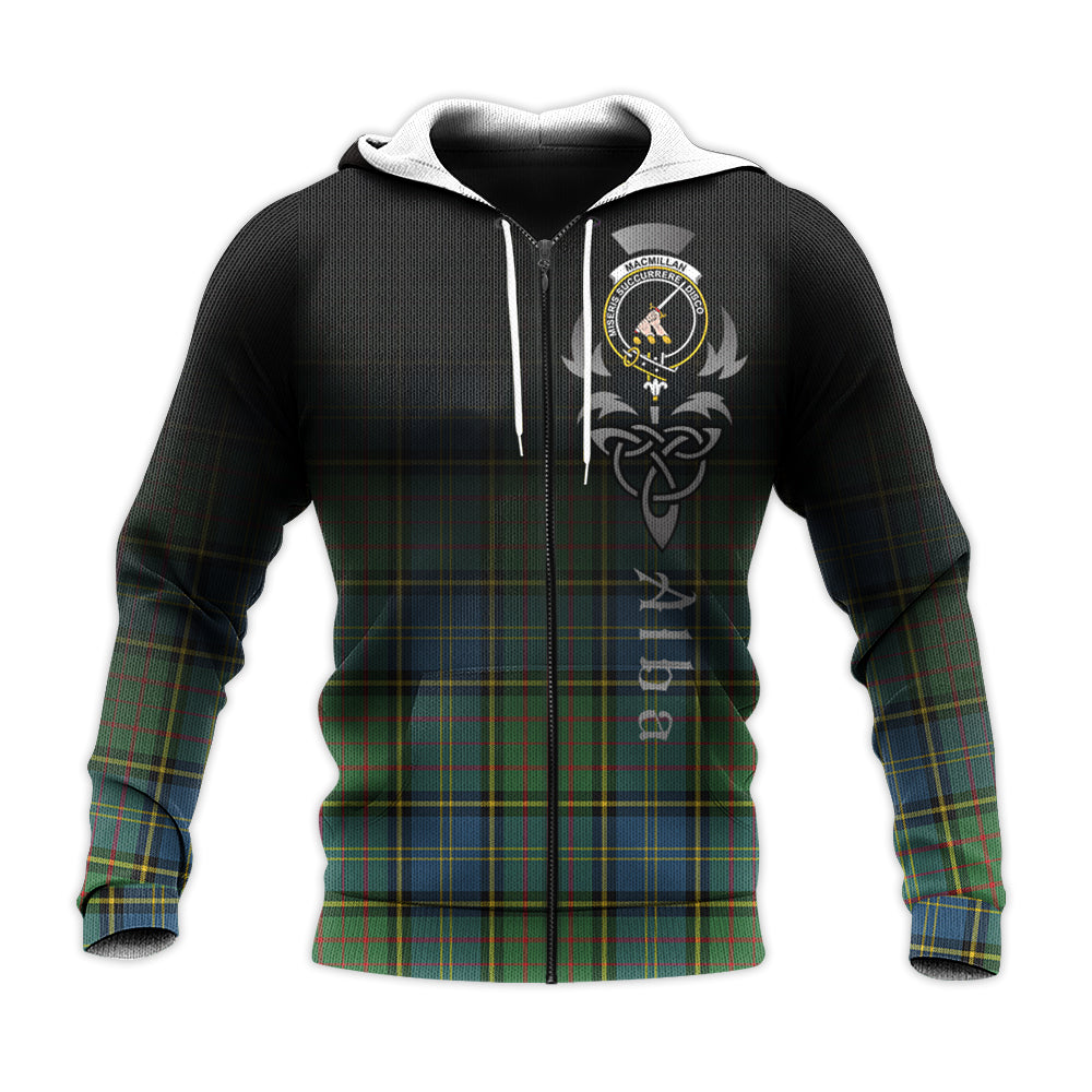 Printivon Macmillan Hunting Ancient Tartan Crest Alba Celtic Hoodie