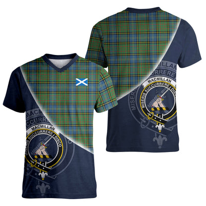 Printivon MacMillan Hunting Ancient Tartan Scottish Crest T Shirt