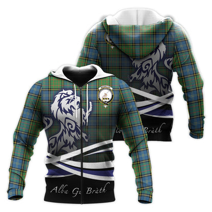 Printivon Macmillan Hunting Ancient Tartan Scottish Lion Hoodie