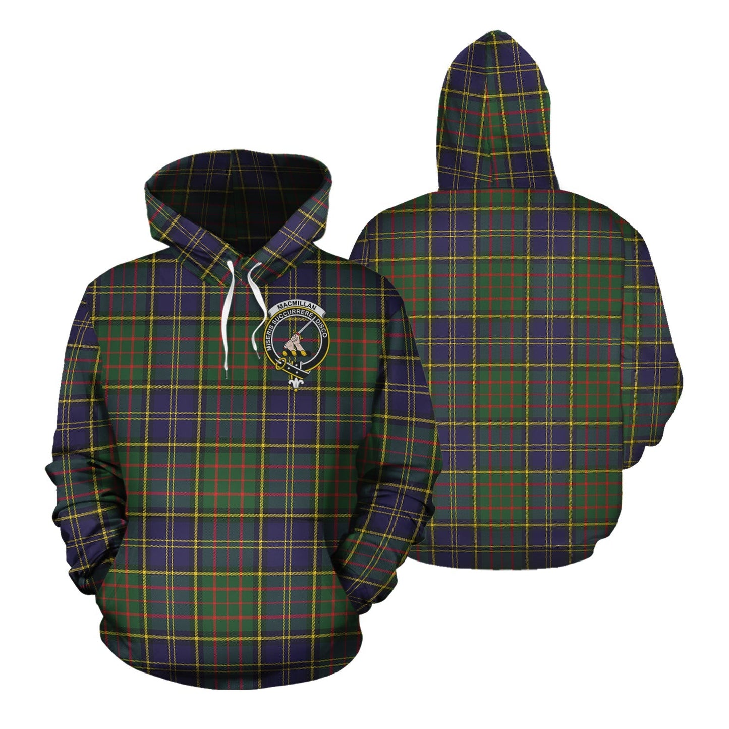 Printivon Macmillan Hunting Modern Tartan Hoodie