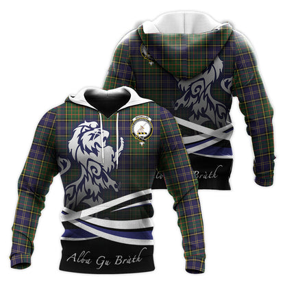 Printivon Macmillan Hunting Modern Tartan Scottish Lion Hoodie