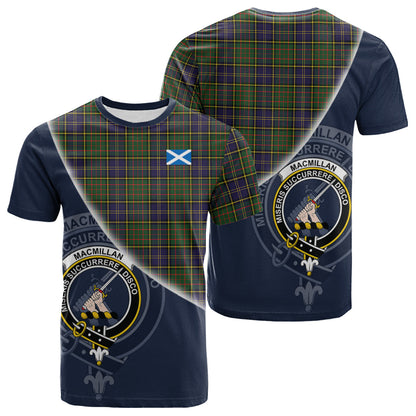 Printivon MacMillan Hunting Modern Tartan Scottish Crest T Shirt