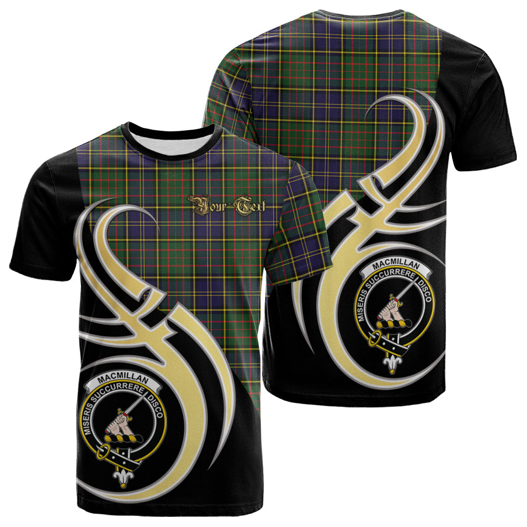 Printivon MacMillan Hunting Modern Tartan Crest Believe In Me T Shirt