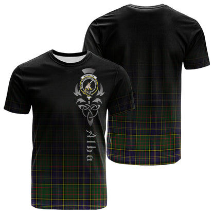 Printivon MacMillan Hunting Modern Tartan Crest Alba Celtic T Shirt