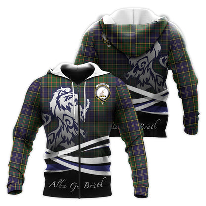 Printivon Macmillan Hunting Modern Tartan Scottish Lion Hoodie