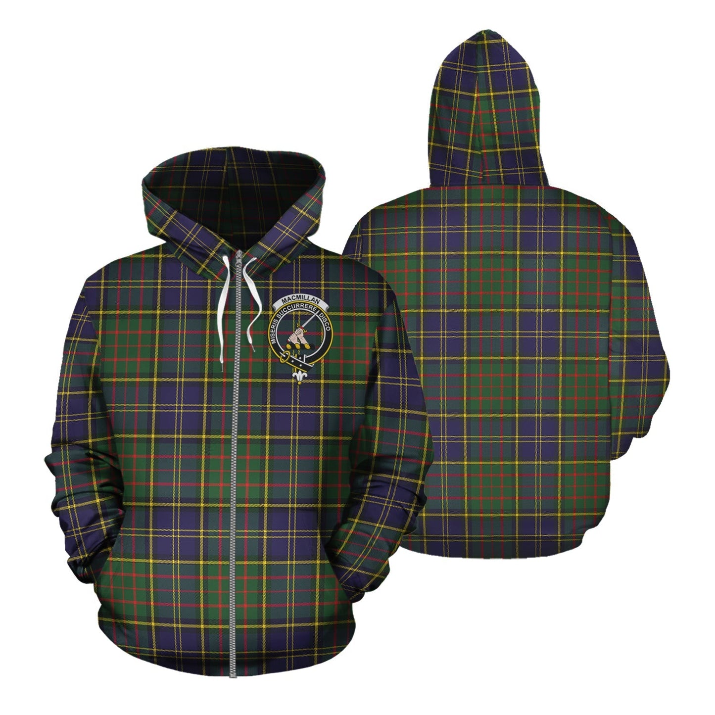 Printivon Macmillan Hunting Modern Tartan Hoodie