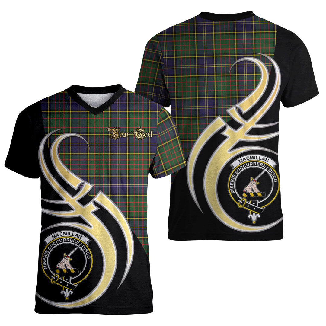 Printivon MacMillan Hunting Modern Tartan Crest Believe In Me T Shirt