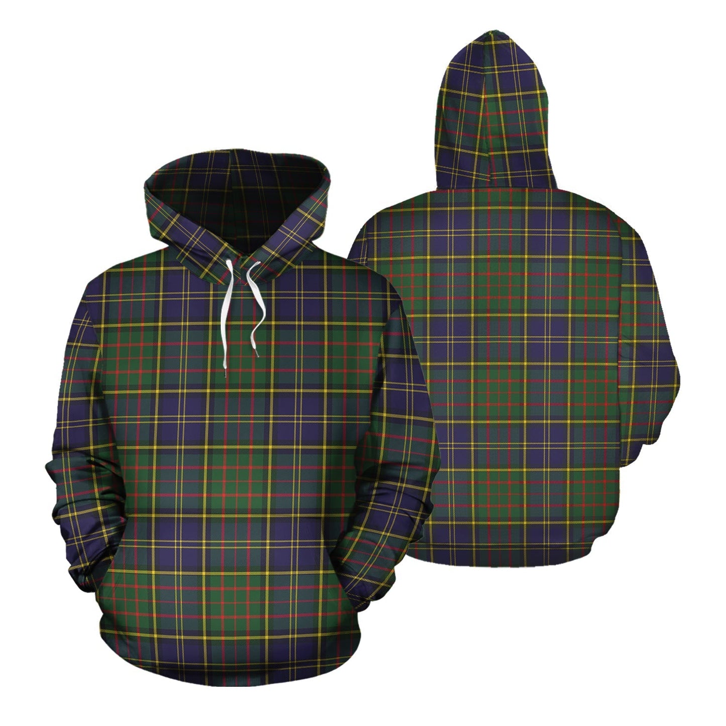 Printivon Macmillan Hunting Modern Tartan Hoodie