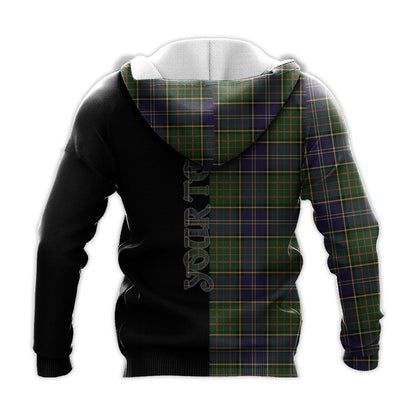 Printivon Macmillan Hunting Modern Tartan Personalize Half Hoodie