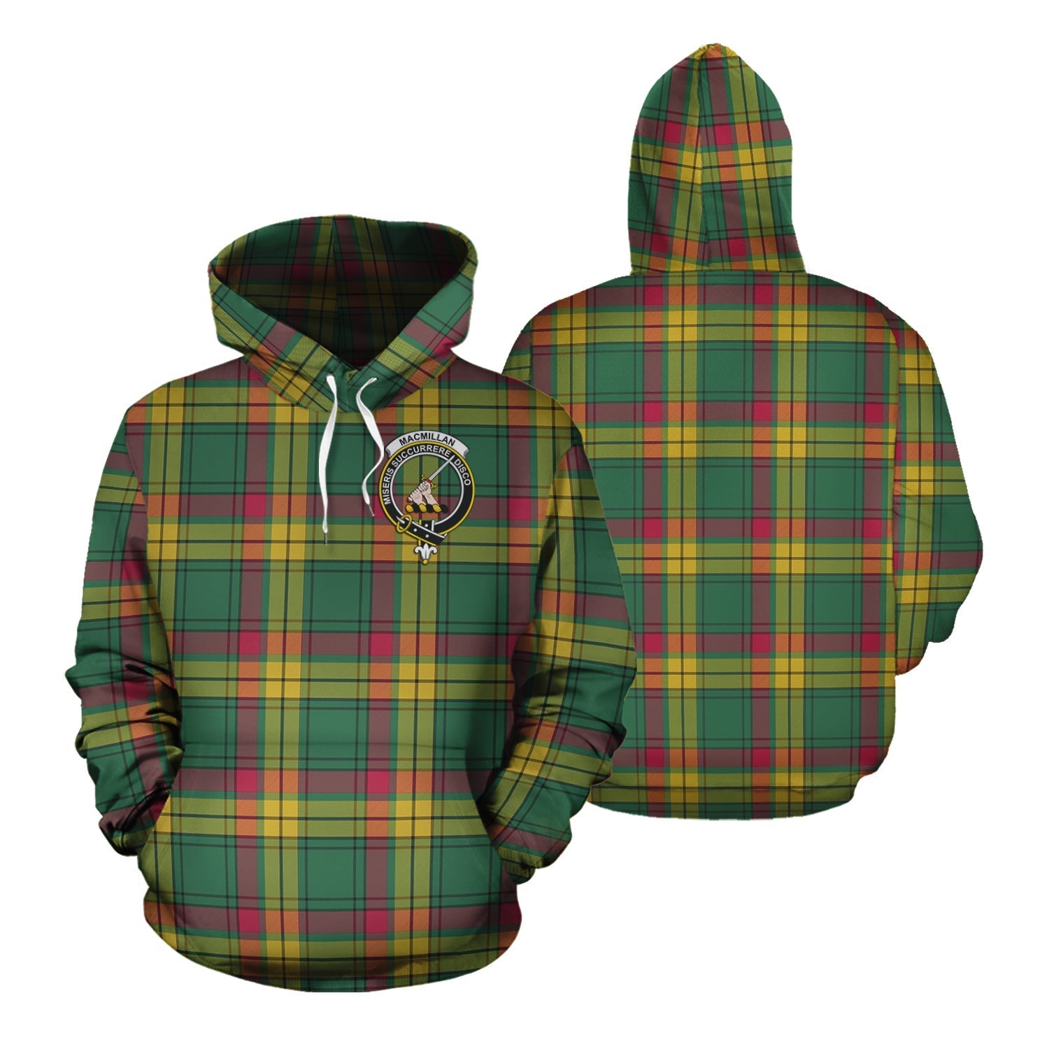 Printivon Macmillan Old Ancient Tartan Hoodie