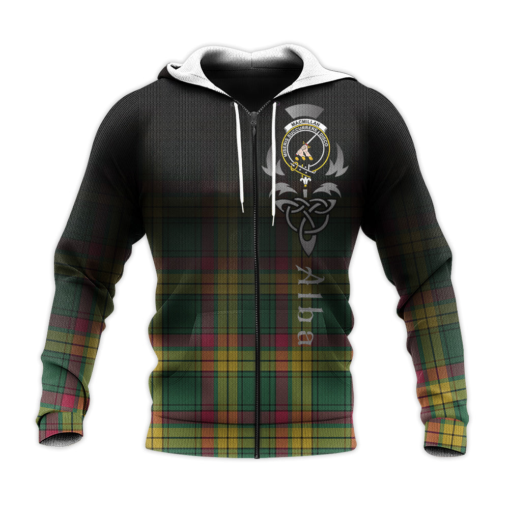 Printivon Macmillan Old Ancient Tartan Crest Alba Celtic Hoodie