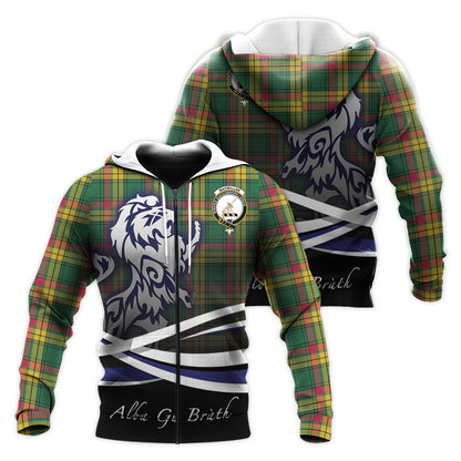Printivon Macmillan Old Ancient Tartan Scottish Lion Hoodie
