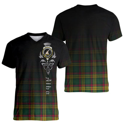 Printivon MacMillan Old Ancient Tartan Crest Alba Celtic T Shirt