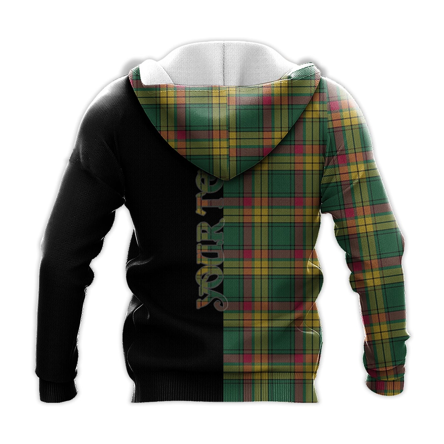Printivon Macmillan Old Ancient Tartan Personalize Half Hoodie
