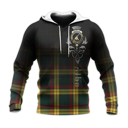 Printivon Macmillan Old Modern Tartan Crest Alba Celtic Hoodie