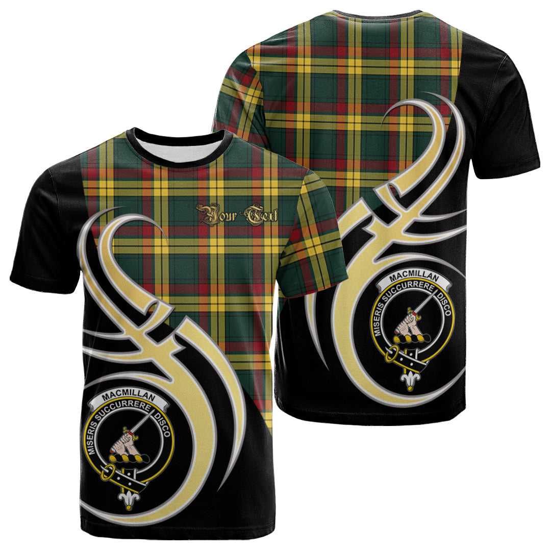Printivon MacMillan Old Modern Tartan Crest Believe In Me T Shirt