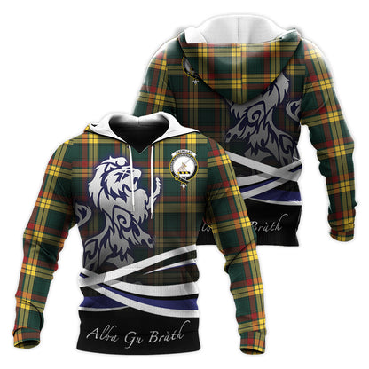 Printivon Macmillan Old Modern Tartan Scottish Lion Hoodie