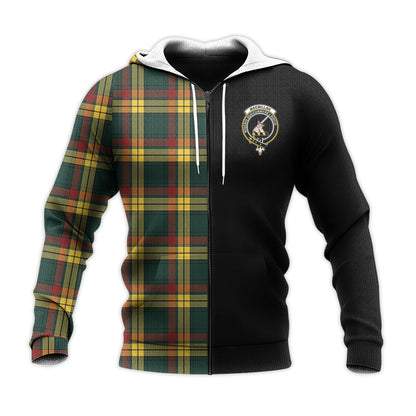 Printivon Macmillan Old Modern Tartan Personalize Half Hoodie