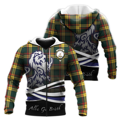 Printivon Macmillan Old Modern Tartan Scottish Lion Hoodie