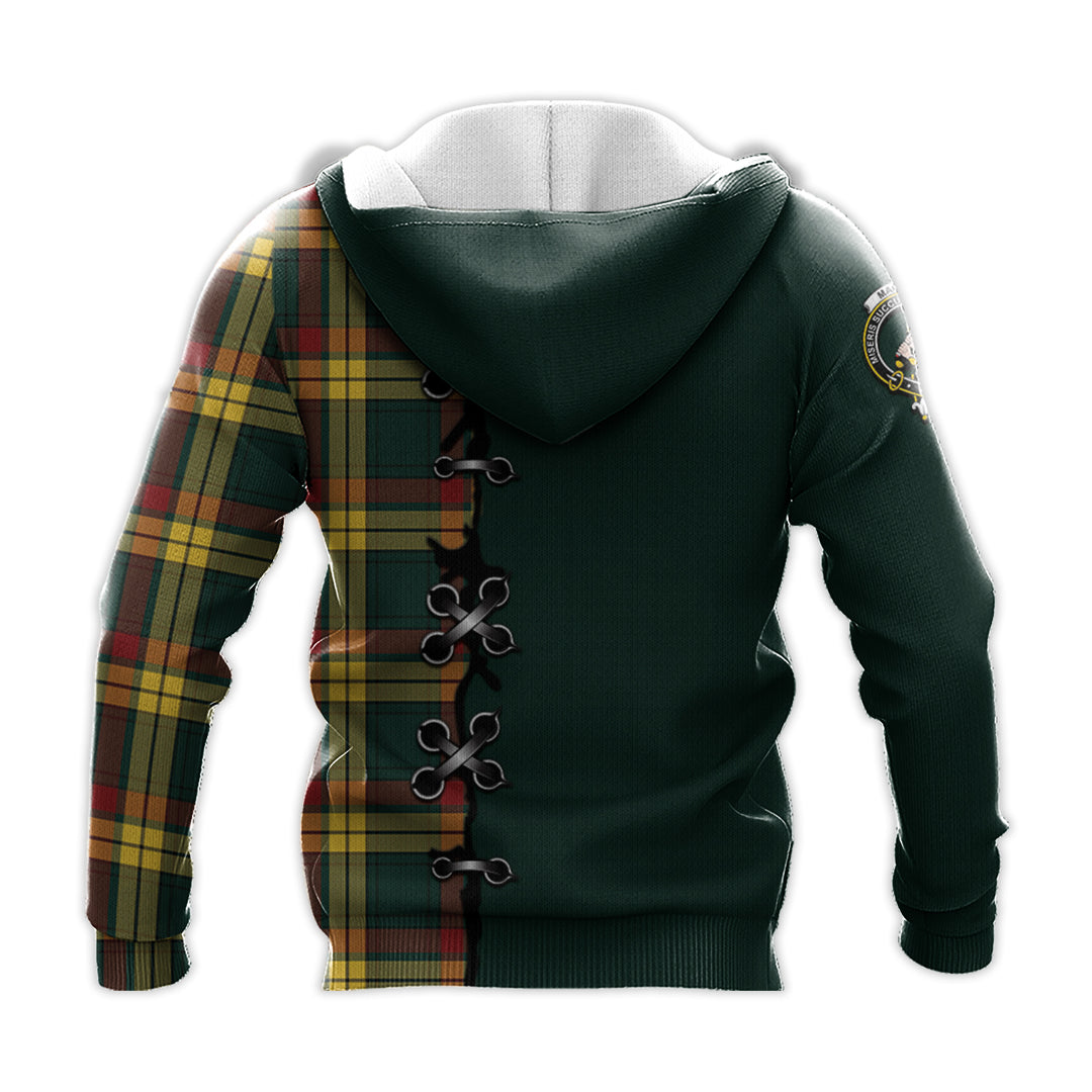 Printivon Macmillan Old Modern Tartan Hoodie Lion Rampant And Celtic Thistle Style