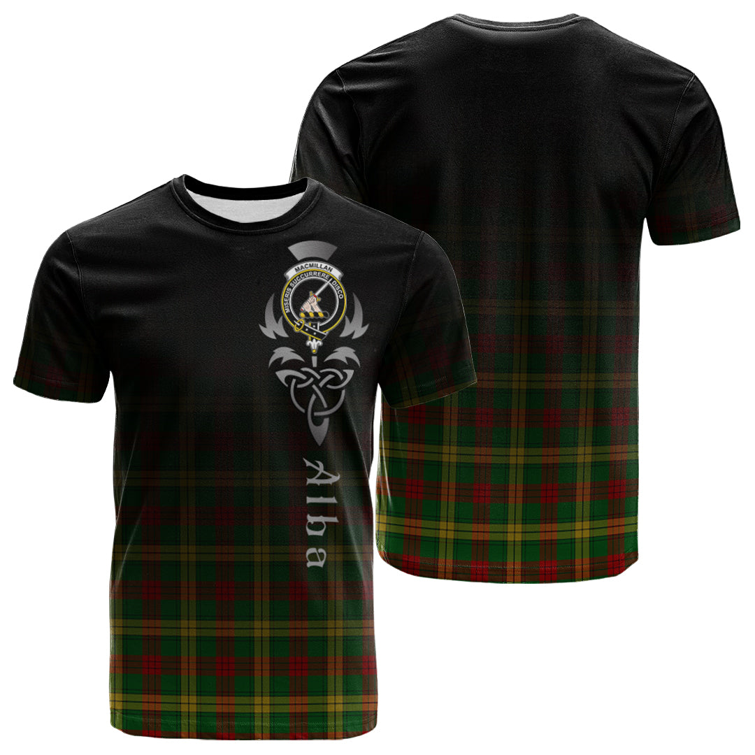 Printivon MacMillan Society of Glasgow Tartan Crest Alba Celtic T Shirt