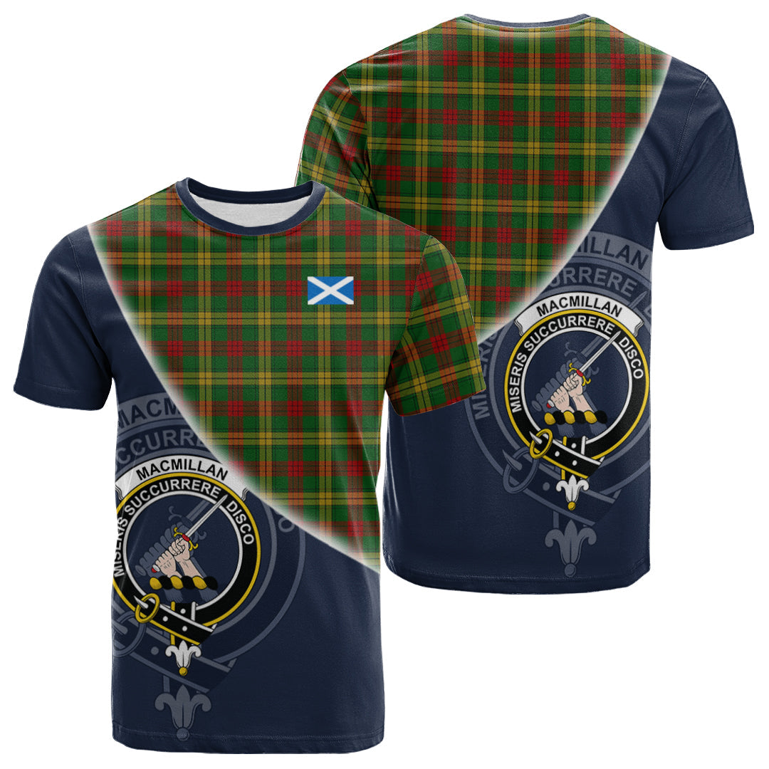 Printivon MacMillan Society of Glasgow Tartan Scottish Crest T Shirt