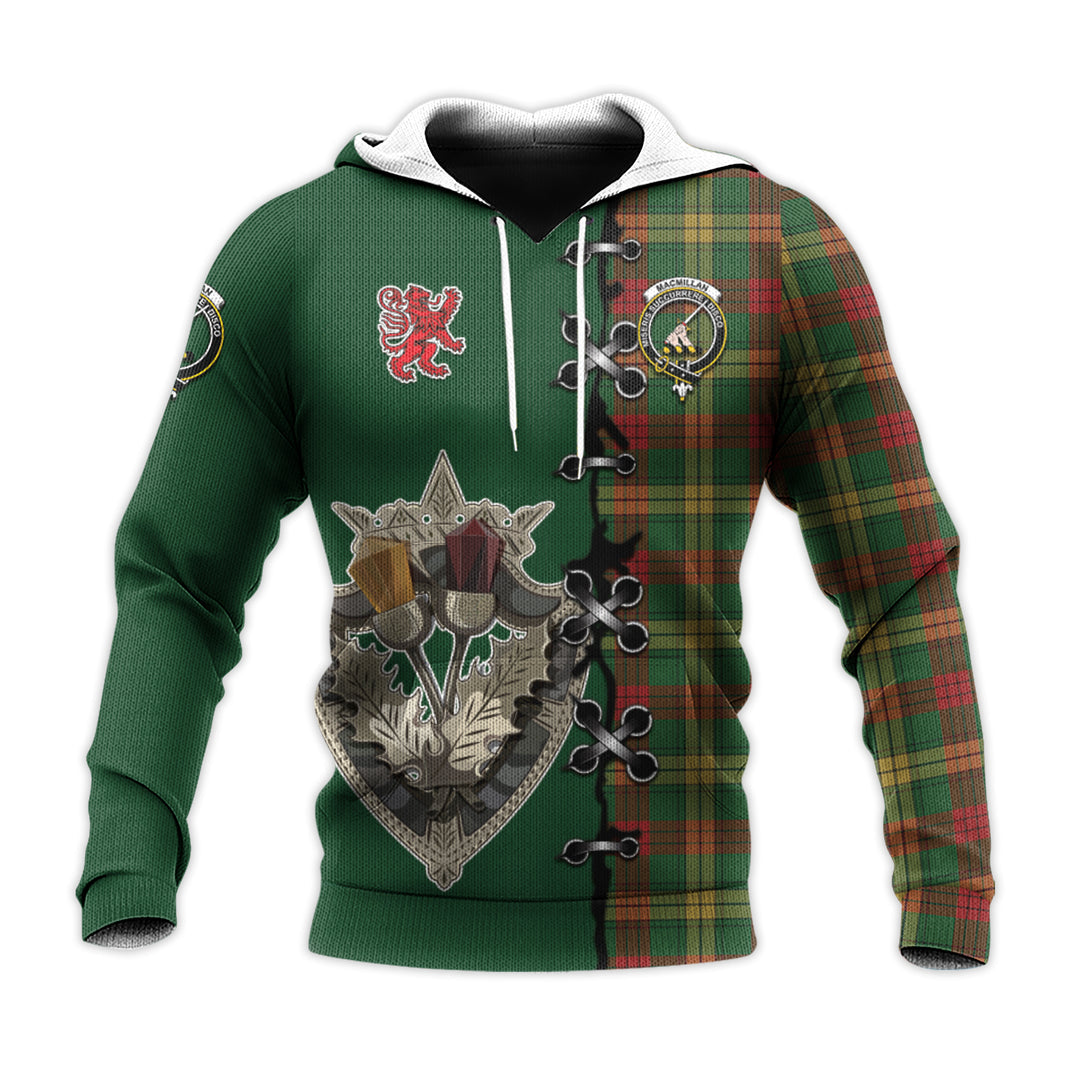 Printivon Macmillan Society Of Glasgow Tartan Hoodie Lion Rampant And Celtic Thistle Style