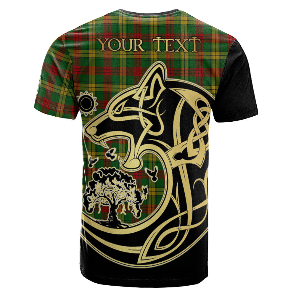 Printivon MacMillan Society of Glasgow Crest Celtic Wolf Tartan T Shirt Custom Your Text