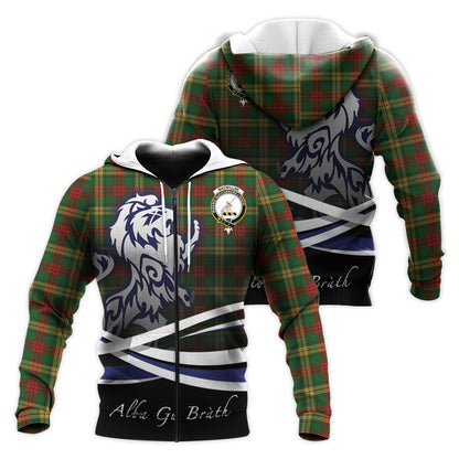 Printivon Macmillan Society Of Glasgow Tartan Scottish Lion Hoodie