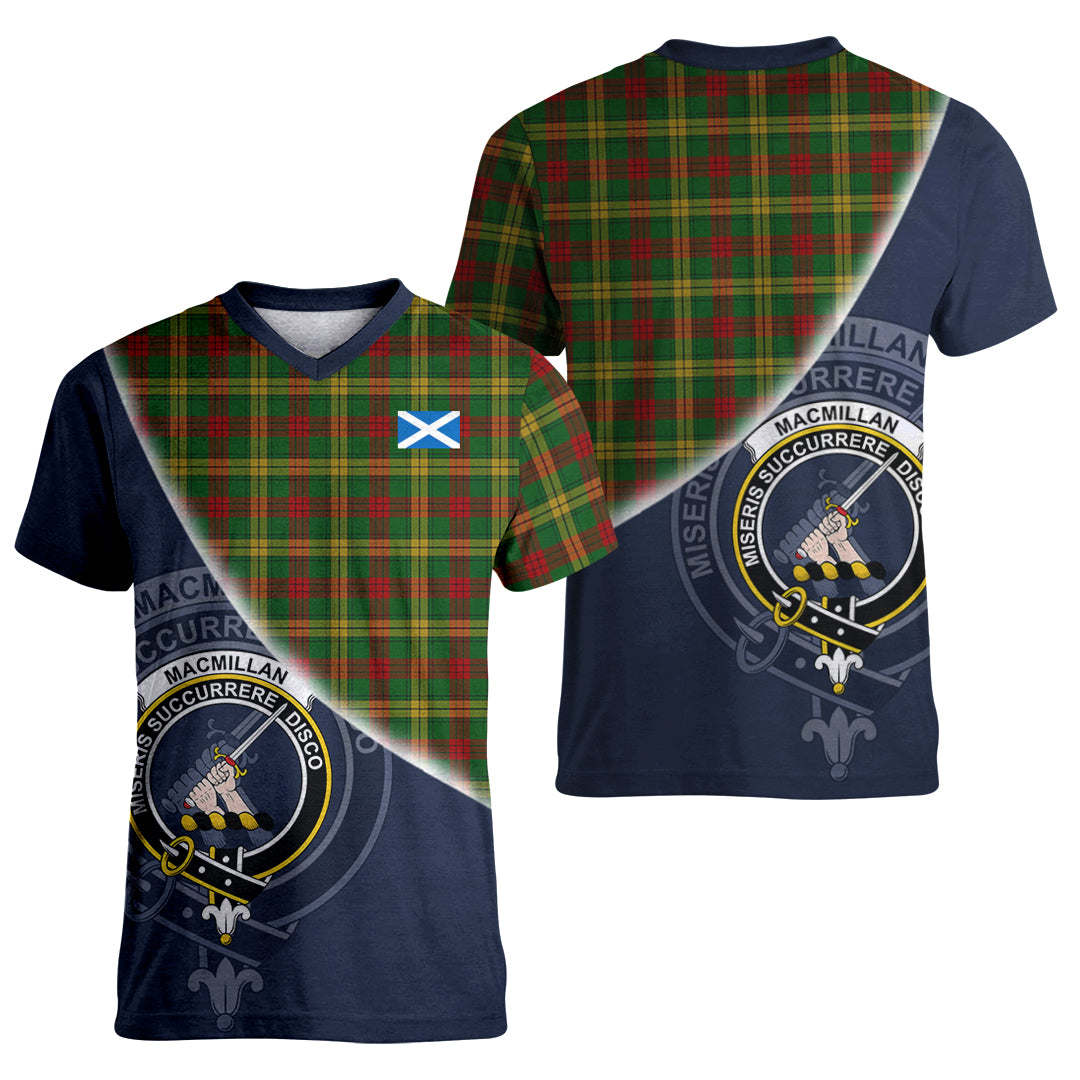Printivon MacMillan Society of Glasgow Tartan Scottish Crest T Shirt