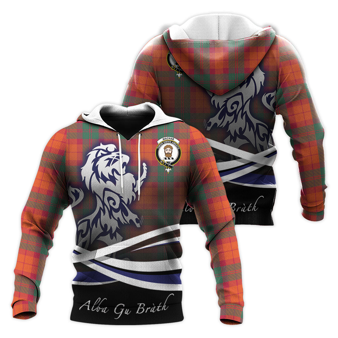 Printivon Macnab Ancient Tartan Scottish Lion Hoodie