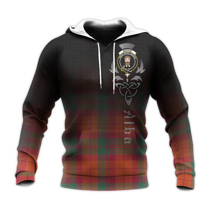 Printivon Macnab Ancient Tartan Crest Alba Celtic Hoodie