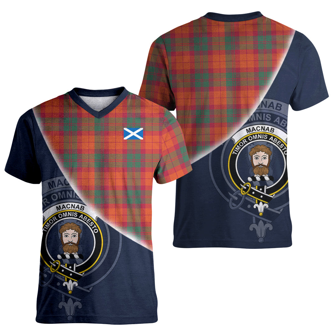 Printivon MacNab Ancient Tartan Scottish Crest T Shirt
