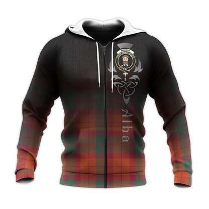 Printivon Macnab Ancient Tartan Crest Alba Celtic Hoodie